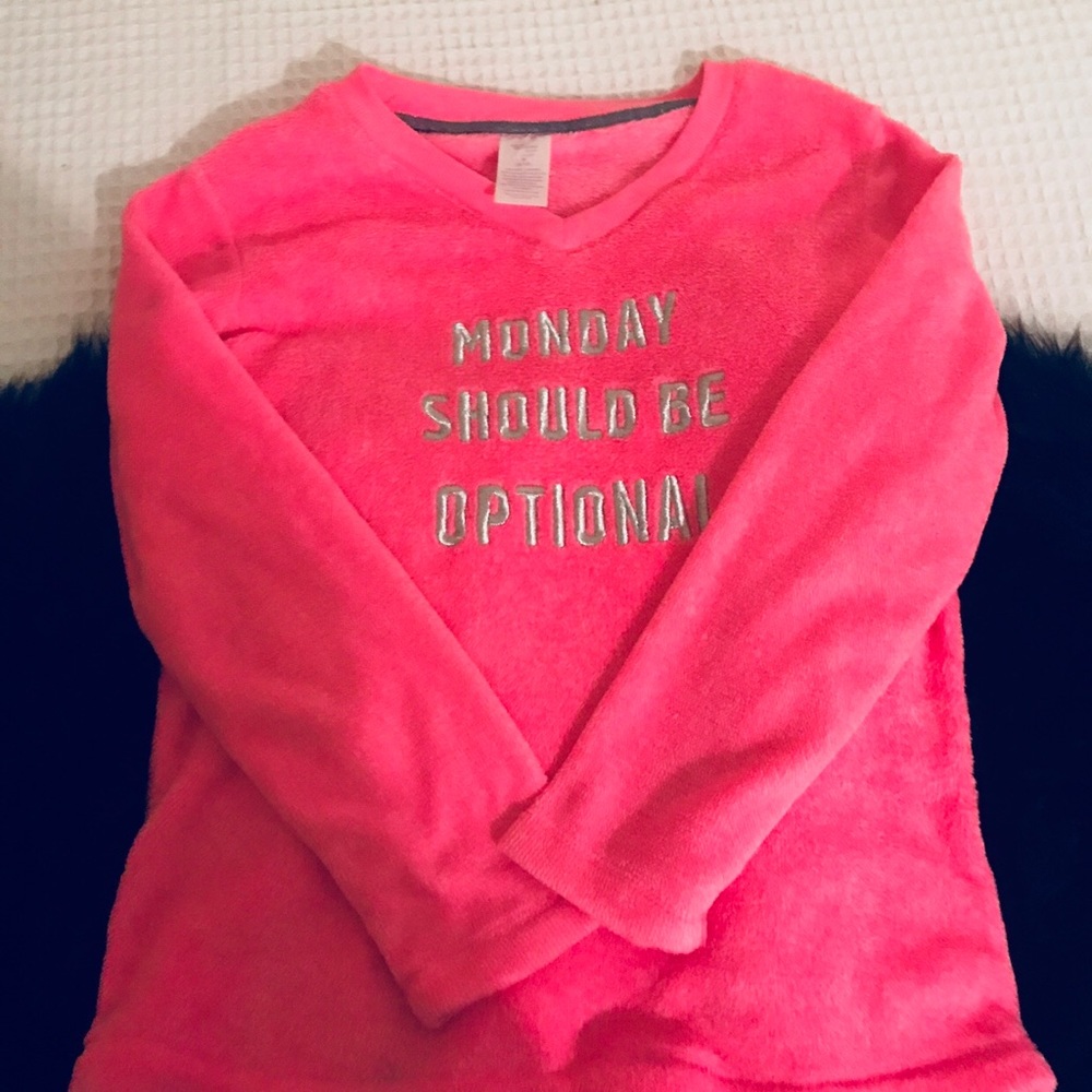 Fuzzy lounge shirt